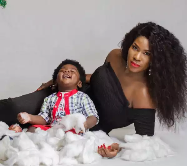 These photos of Stepahanie Okereke Linus and her son will warm your heart